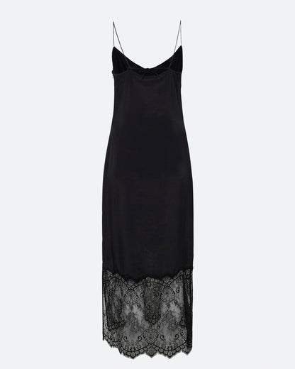 Freja™ | Elly midi dress with lace | Black