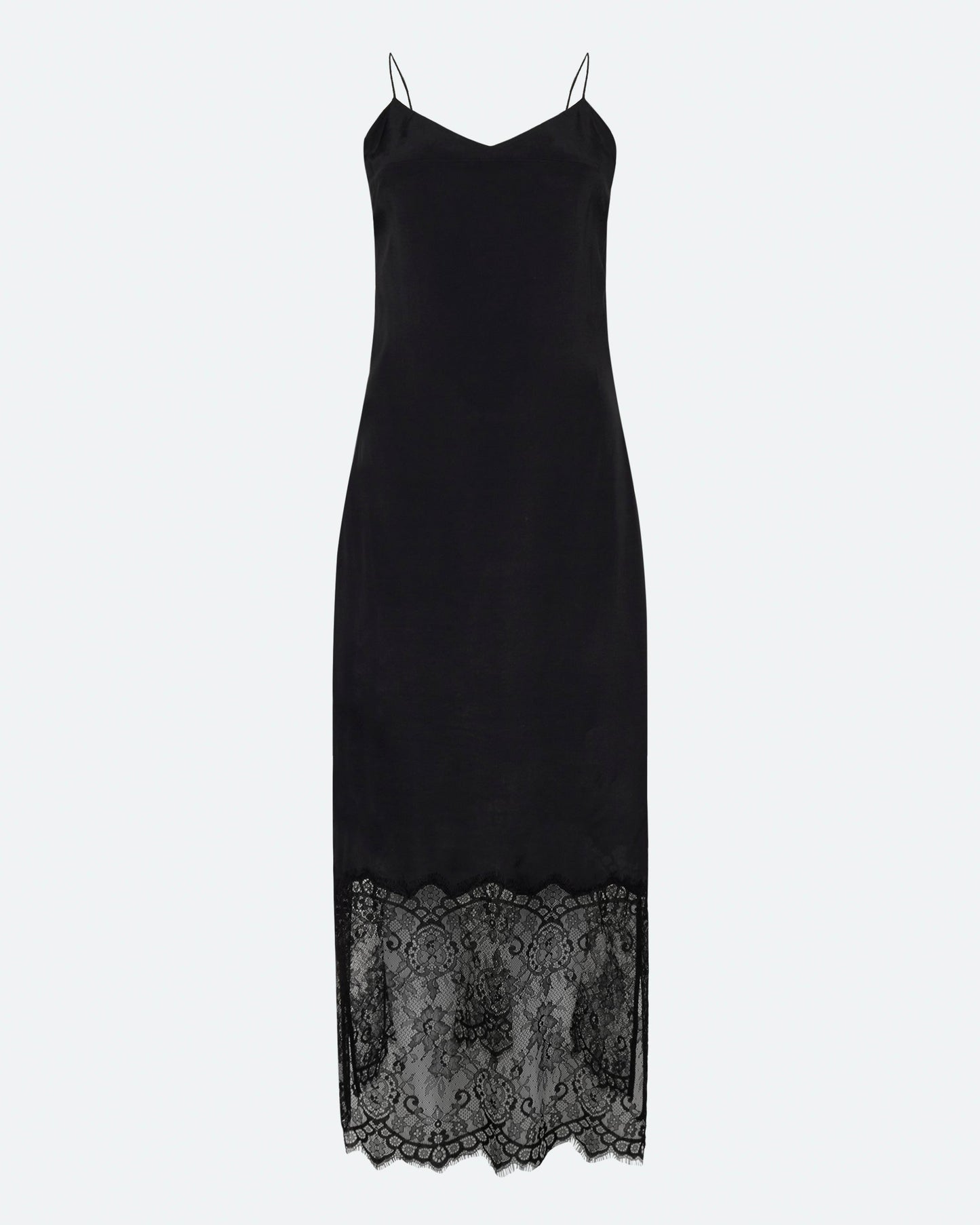 Freja™ | Elly midi dress with lace | Black