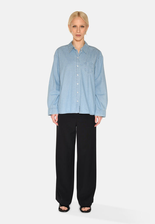 Freja™ | Fern denim shirt | Light blue