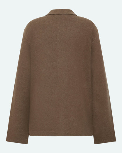 Freja™ | Flynn knitted shirt | Shitake