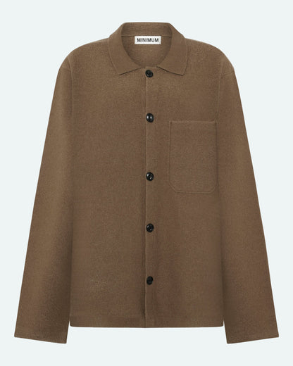 Freja™ | Flynn knitted shirt | Shitake