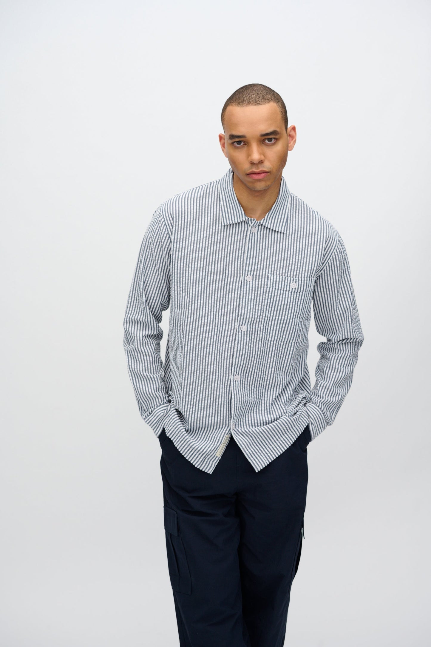 Freja™ | Francis long sleeve shirt | Sky Captain