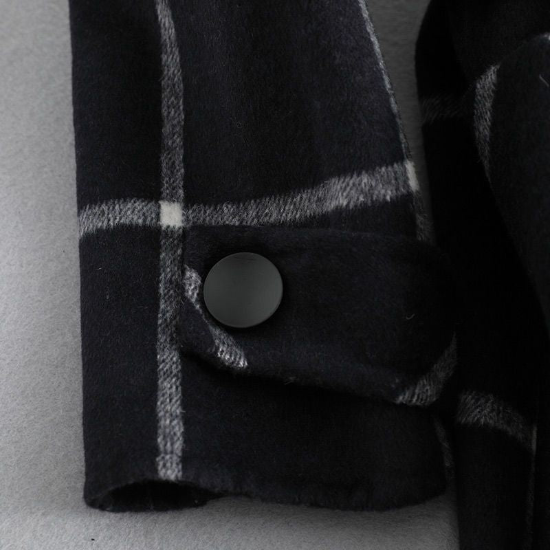 Valmere™ – Tailored Check Wool Coat