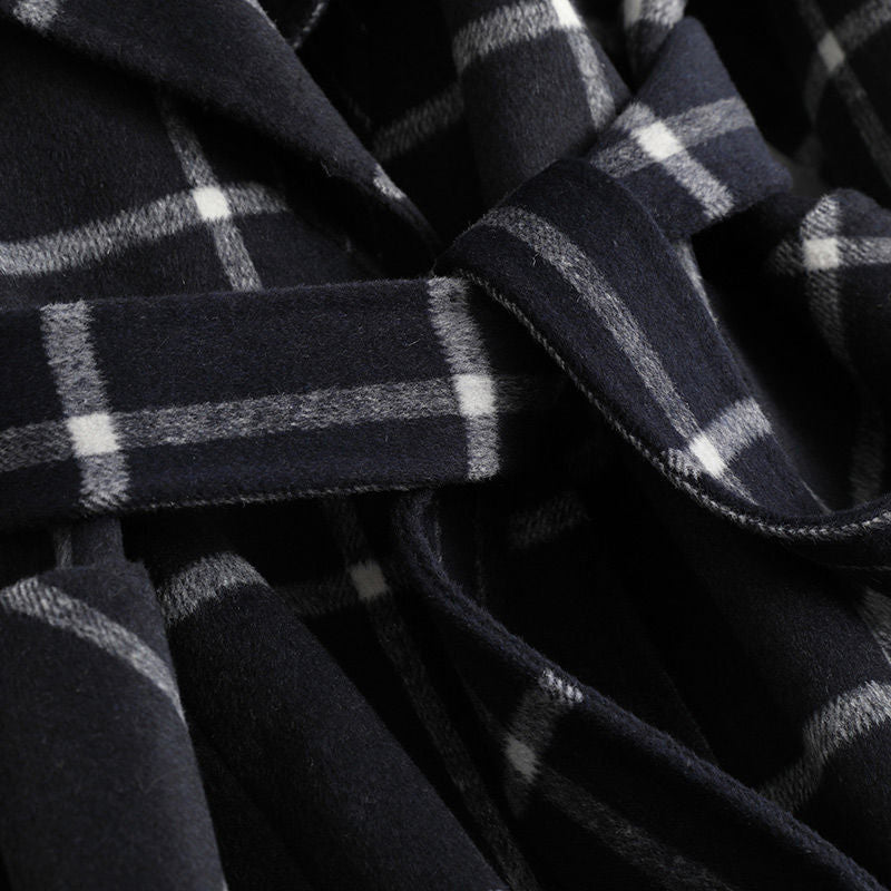 Valmere™ – Tailored Check Wool Coat