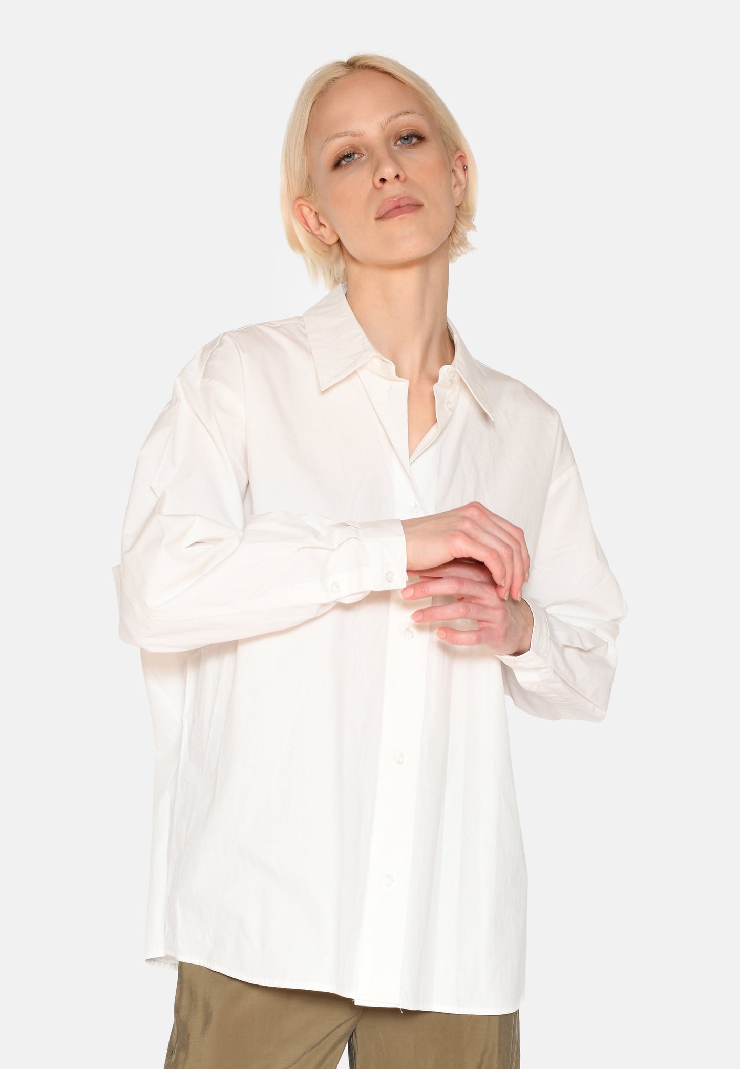 Freja™ | Harper long sleeve shirt | Coconut milk