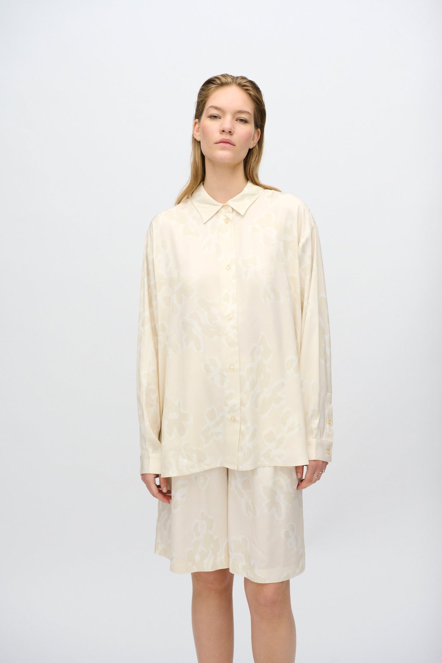 Freja™ | Harper long sleeve shirt | Buttercream