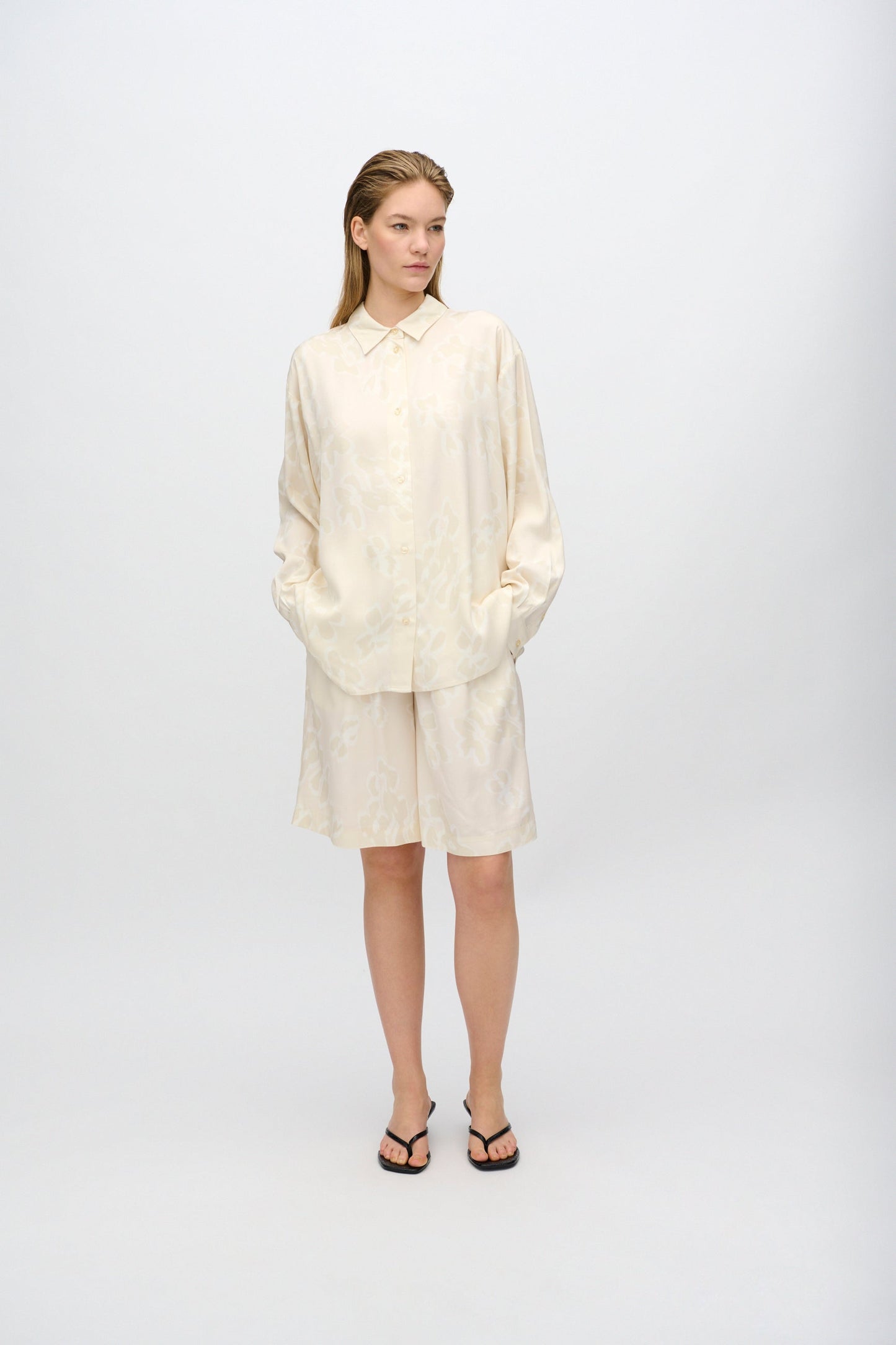 Freja™ | Harper long sleeve shirt | Buttercream