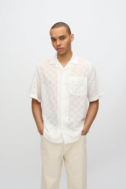 Freja™ | Hayden Casual Short Sleeve Shirt | Coconut Milk