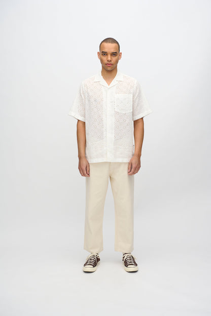 Freja™ | Hayden Casual Short Sleeve Shirt | Coconut Milk