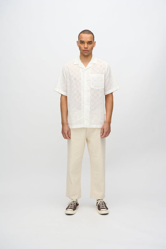 Freja™ | Hayden Casual Short Sleeve Shirt | Coconut Milk