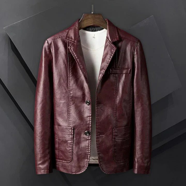 Elias™ – Leather blazer for men with timeless style