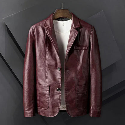 Elias™ – Leather blazer for men with timeless style