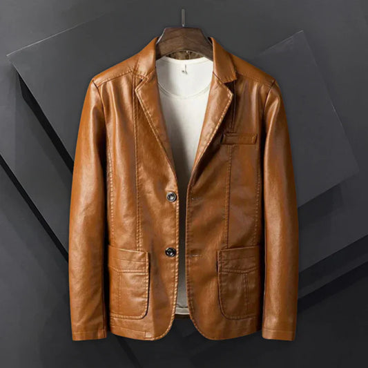 Elias™ – Leather blazer for men with timeless style