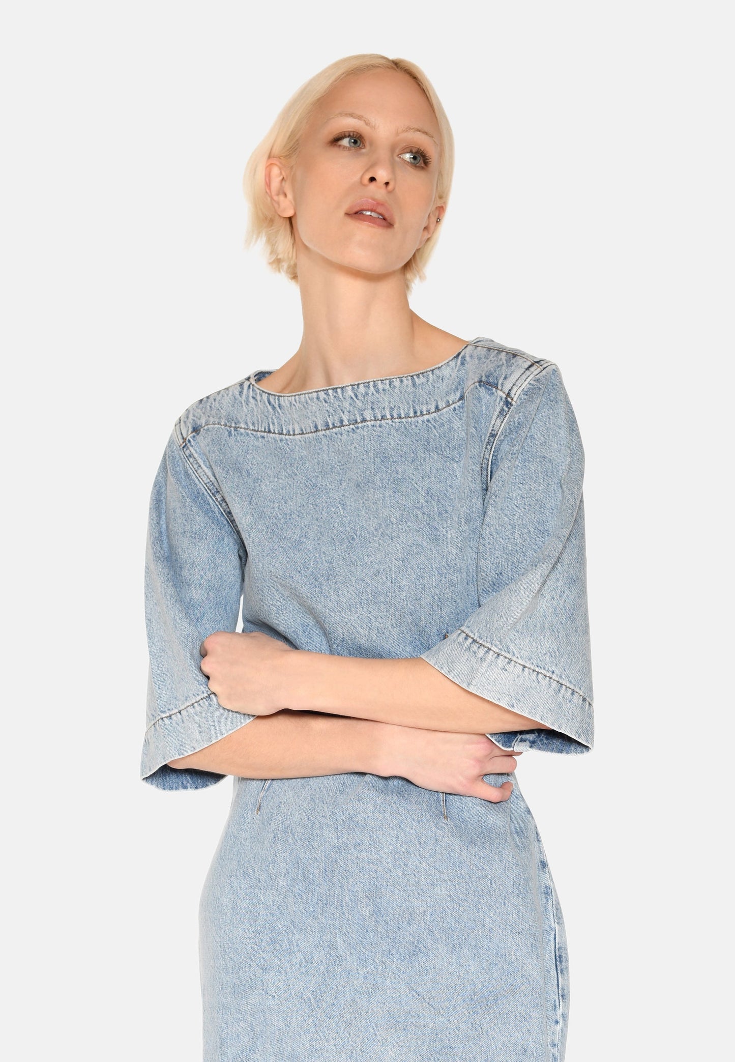 Freja™ | Jamilla denim dress | Light blue