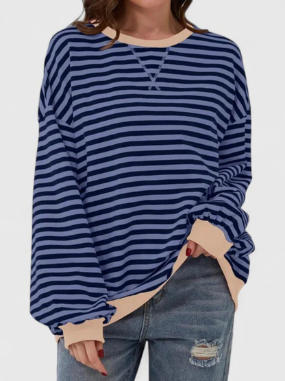Sharon™ Cozy Striped Knit Sweater