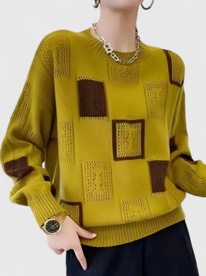 Patricia™ Cozy Openwork Knit Sweater