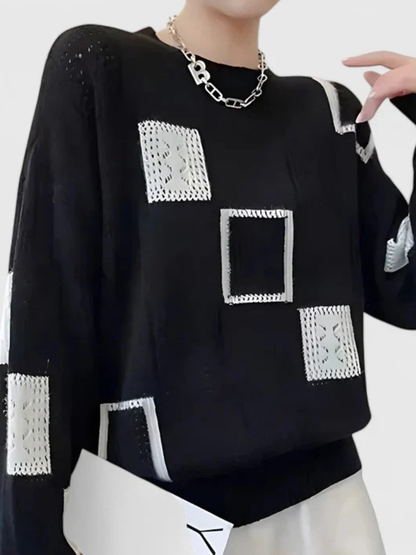 Patricia™ Cozy Openwork Knit Sweater