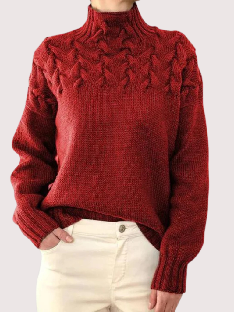 Martha™ Cozy Roll-Neck Knit Sweater