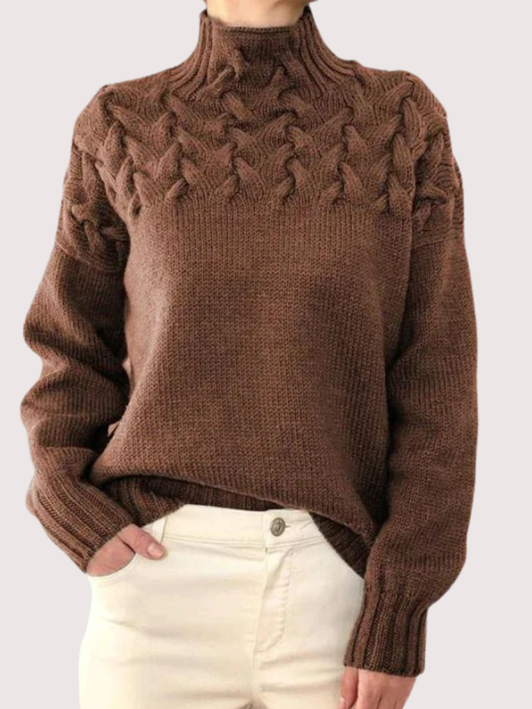Martha™ Cozy Roll-Neck Knit Sweater