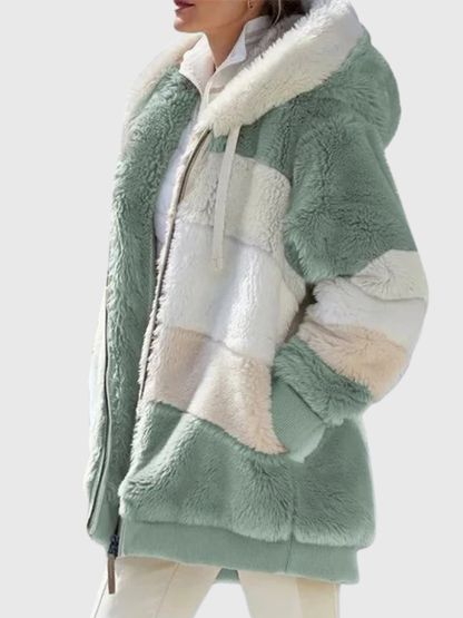 Lucinda™ Plush Hooded Winter Jacket