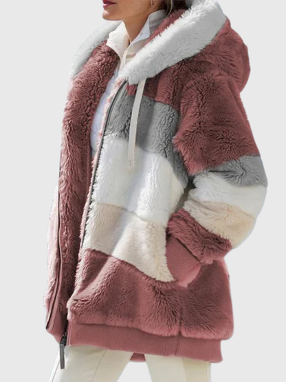 Lucinda™ Plush Hooded Winter Jacket