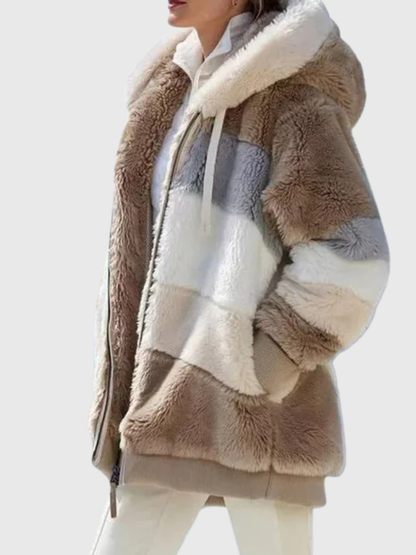 Lucinda™ Plush Hooded Winter Jacket