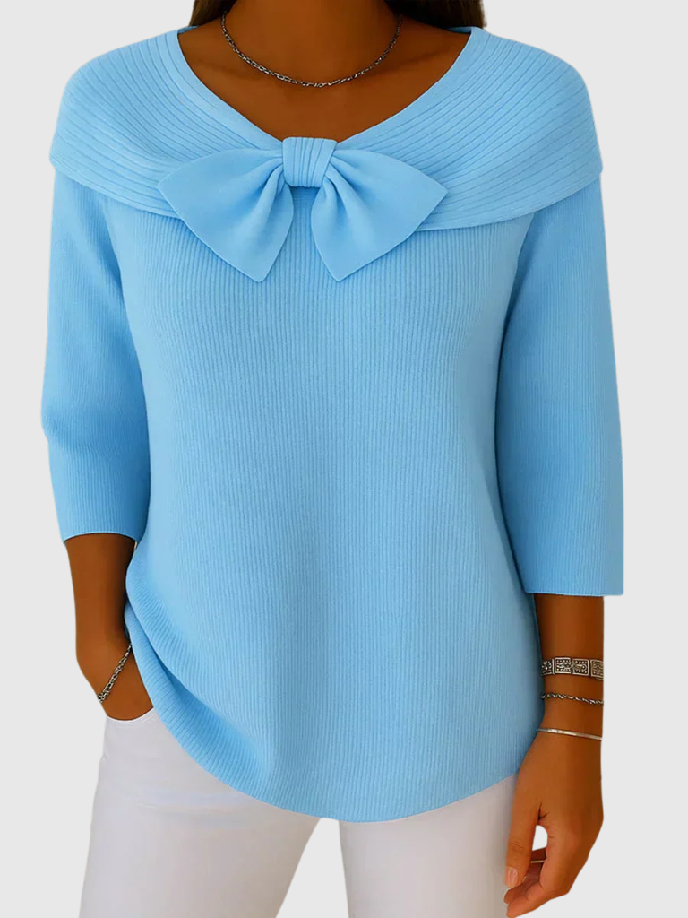 Diana™ Cozy Bow Knit Top