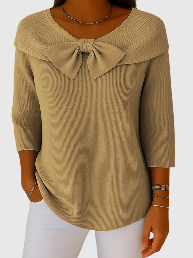 Diana™ Cozy Bow Knit Top