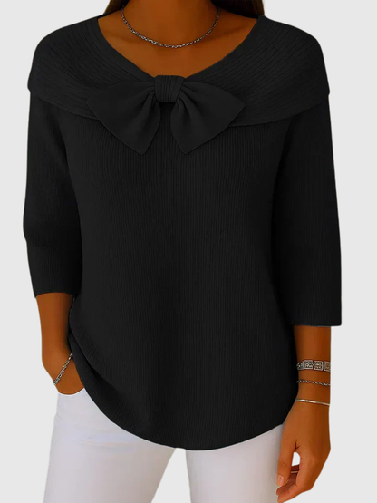 Diana™ Cozy Bow Knit Top