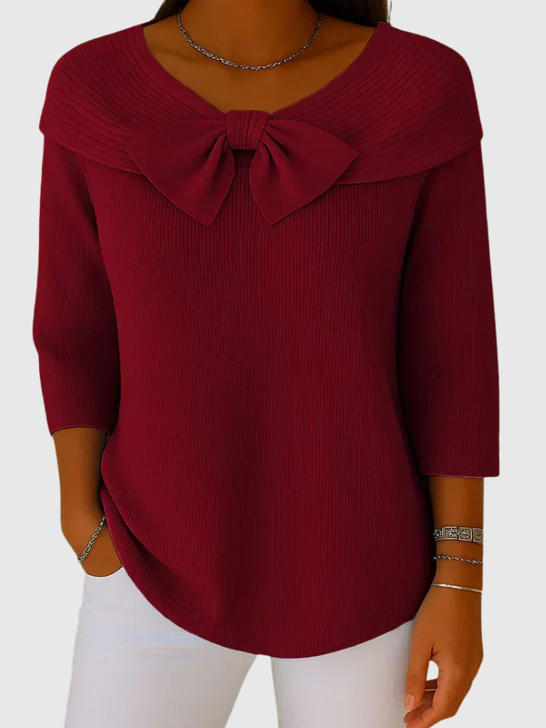 Diana™ Cozy Bow Knit Top