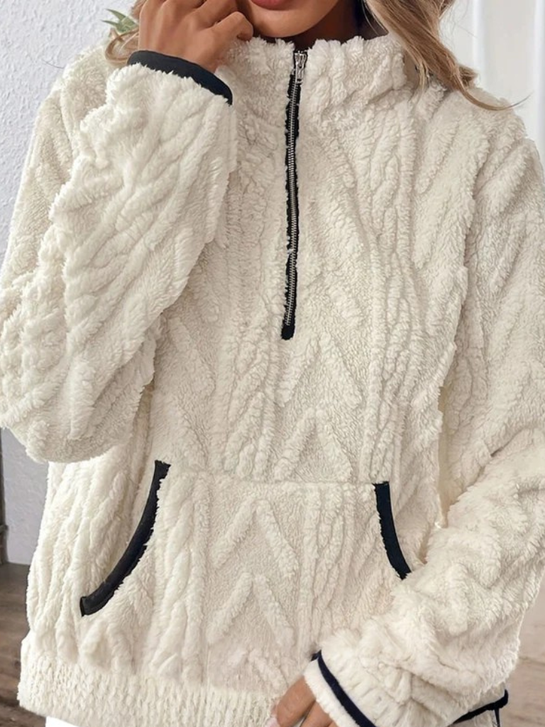 Denise™ Cozy Plush Half-Zip Pullover