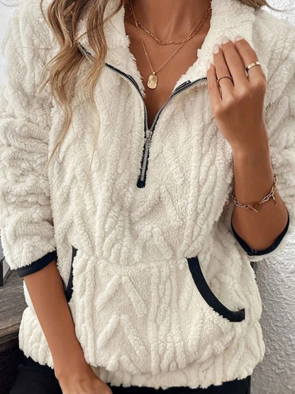 Denise™ Cozy Plush Half-Zip Pullover