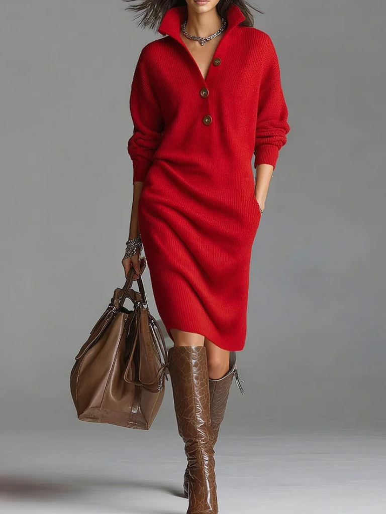 Isolde™ Knit Collar Dress
