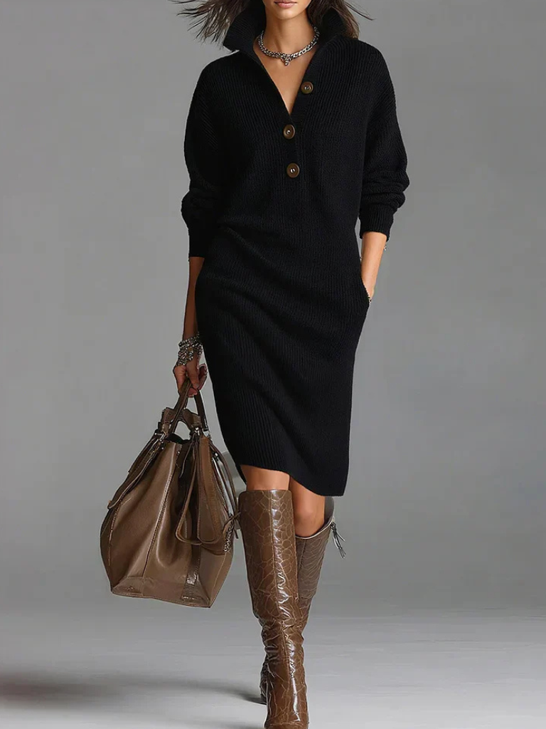 Isolde™ Knit Collar Dress