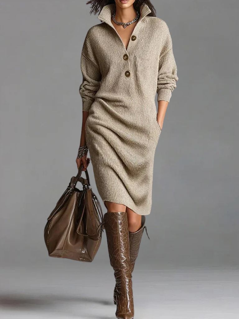 Isolde™ Knit Collar Dress