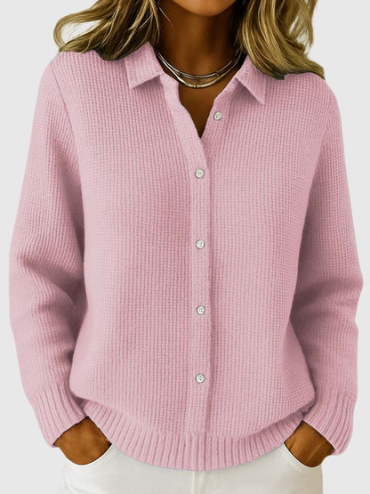Rosemary™ Cozy Collared Knit Cardigan