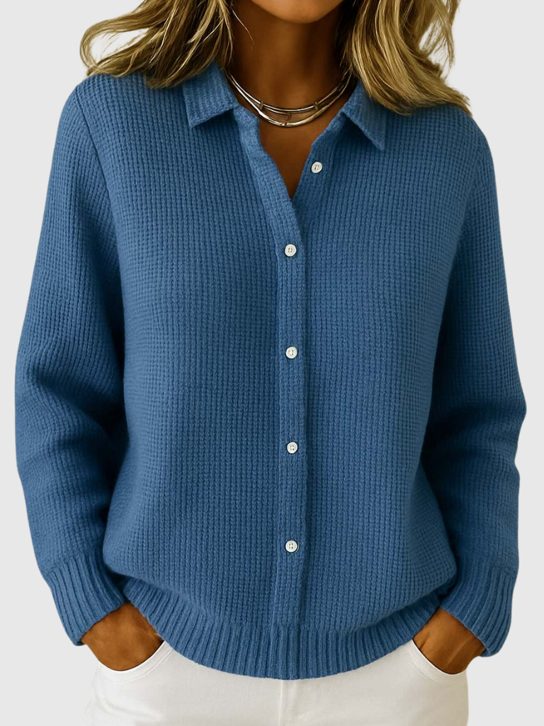 Rosemary™ Cozy Collared Knit Cardigan