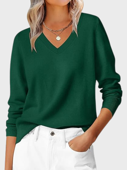 Audrey™ Cozy V-Neck Knit Sweater