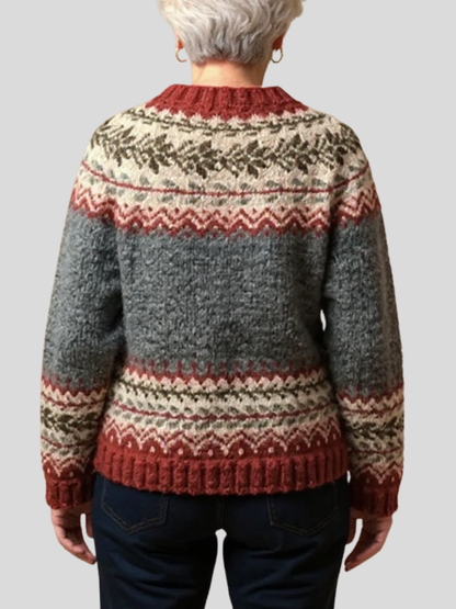 Ingrid™ Cozy Nordic Knit Cardigan