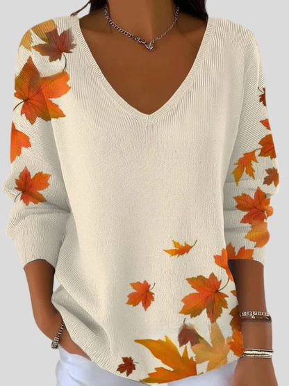 Rebecca™ Cozy V-Neck Knit Sweater