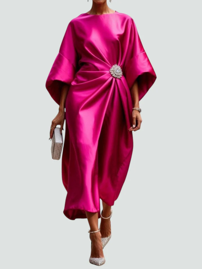 Camille™ Satin Beaded Dress