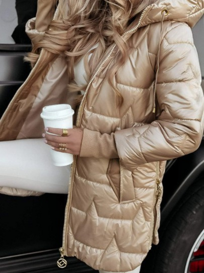 Evelyn™ Hooded Mid-Length Coat