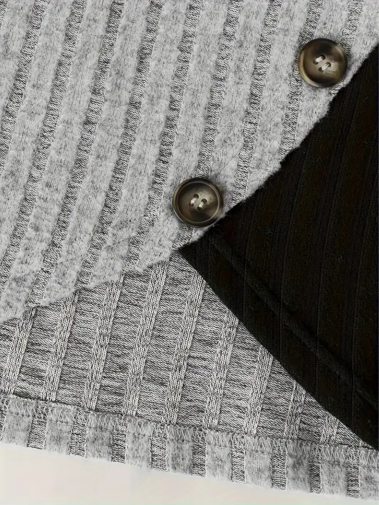 Lauren™ Cozy Button Detail Knit Top