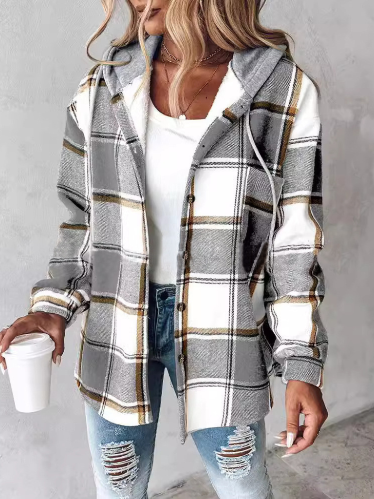 Rowan™ Plaid Hooded Shacket
