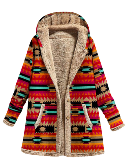 Lorelei™ Cozy Printed Hooded Coat