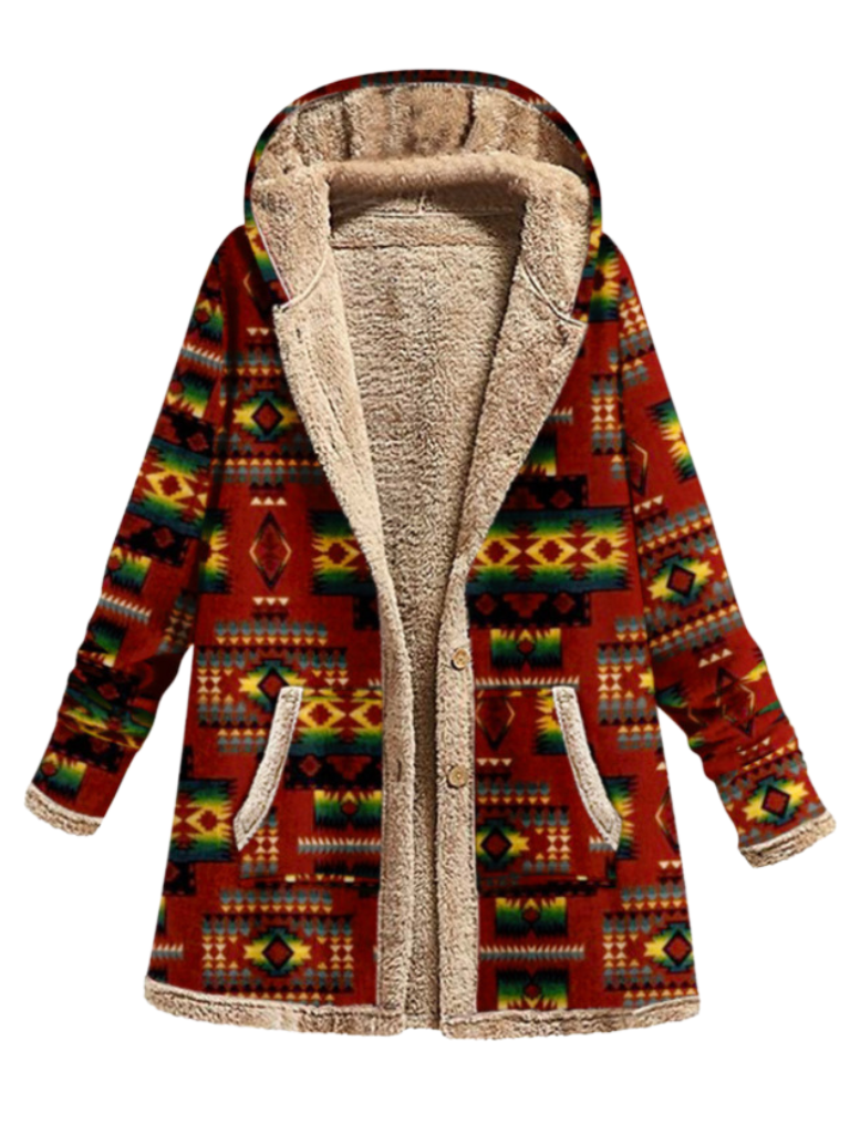 Lorelei™ Cozy Printed Hooded Coat