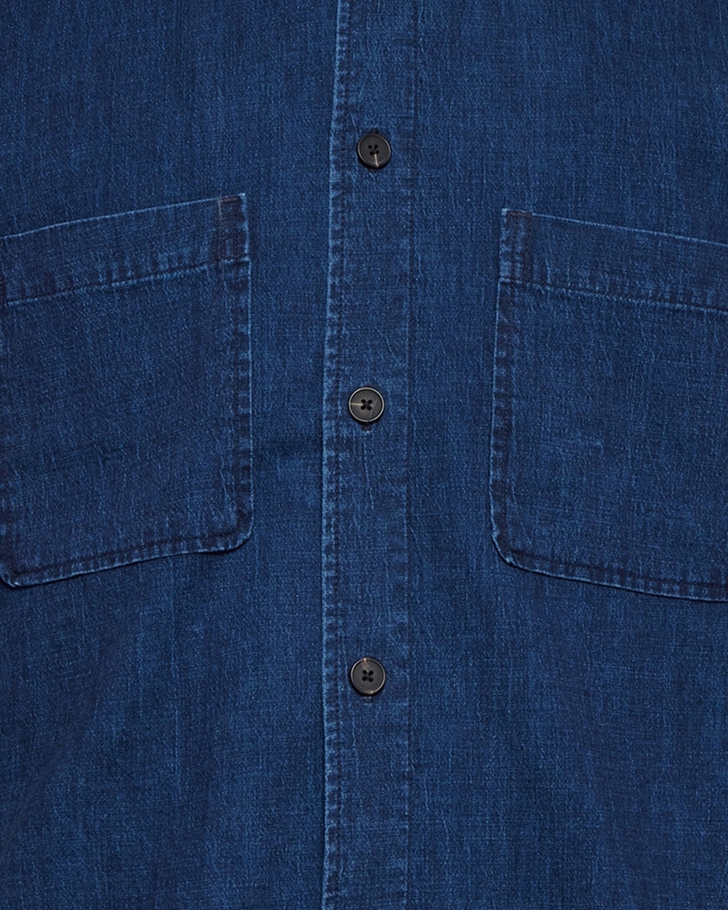 Freja™ | Lennon short-sleeved shirt in linen blend | Sky Captain