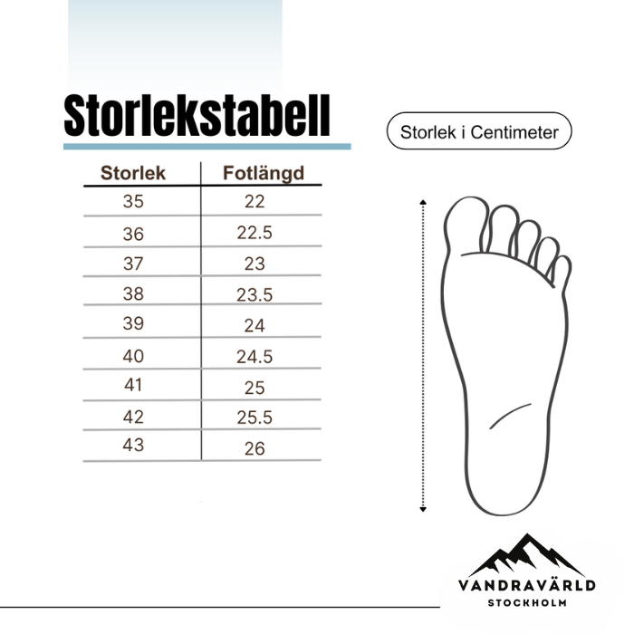 StinaTrek - Hiking kängor | Including FREE Orthopedic Sula