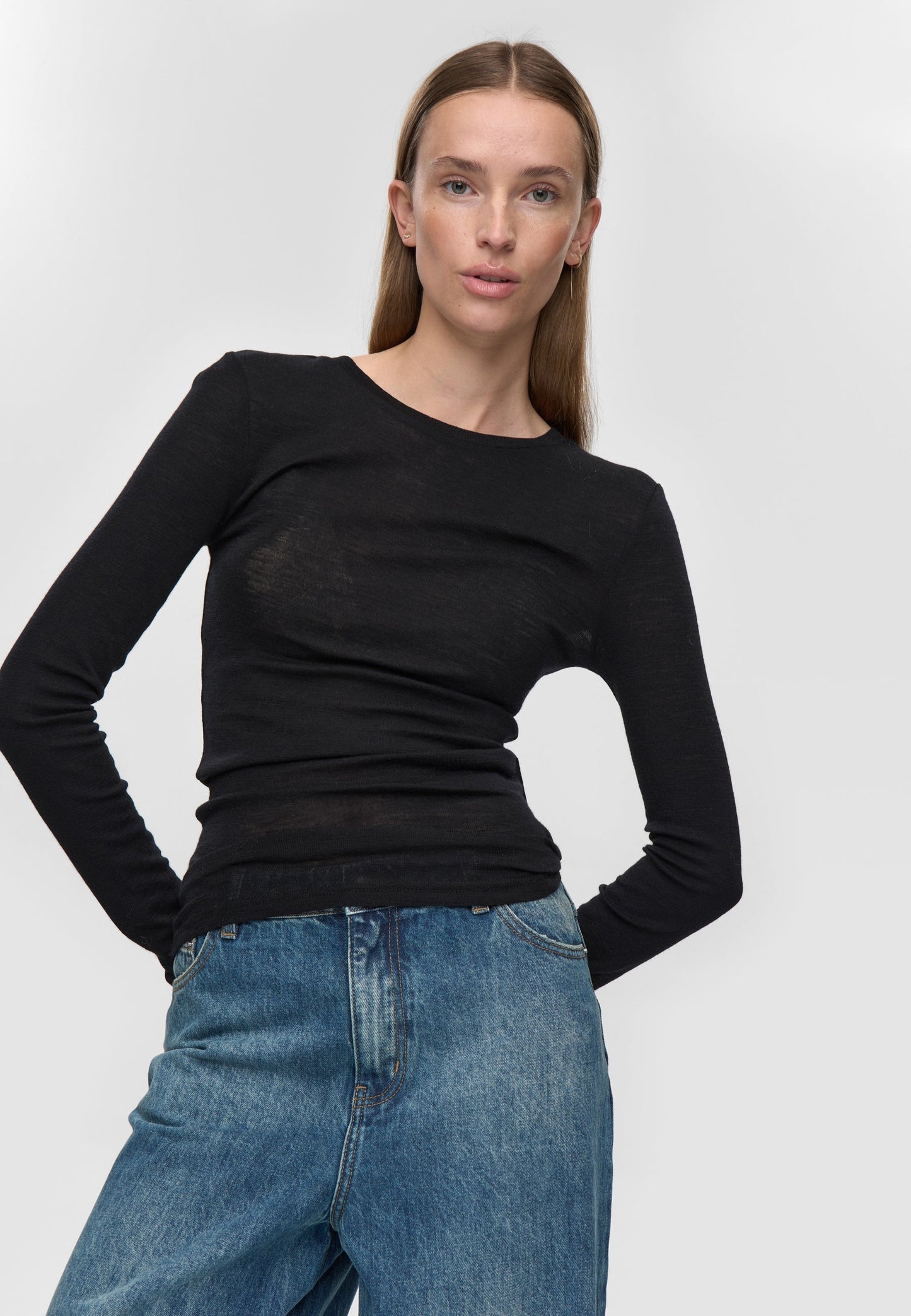 Freja™ | Natasha's Long Sleeve T-Shirt | Black