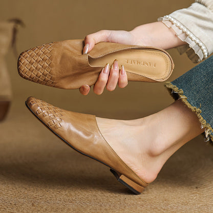 Elowyn™ Woven Leather Mule